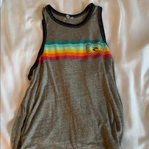 gray razorback ripcurl tank top
